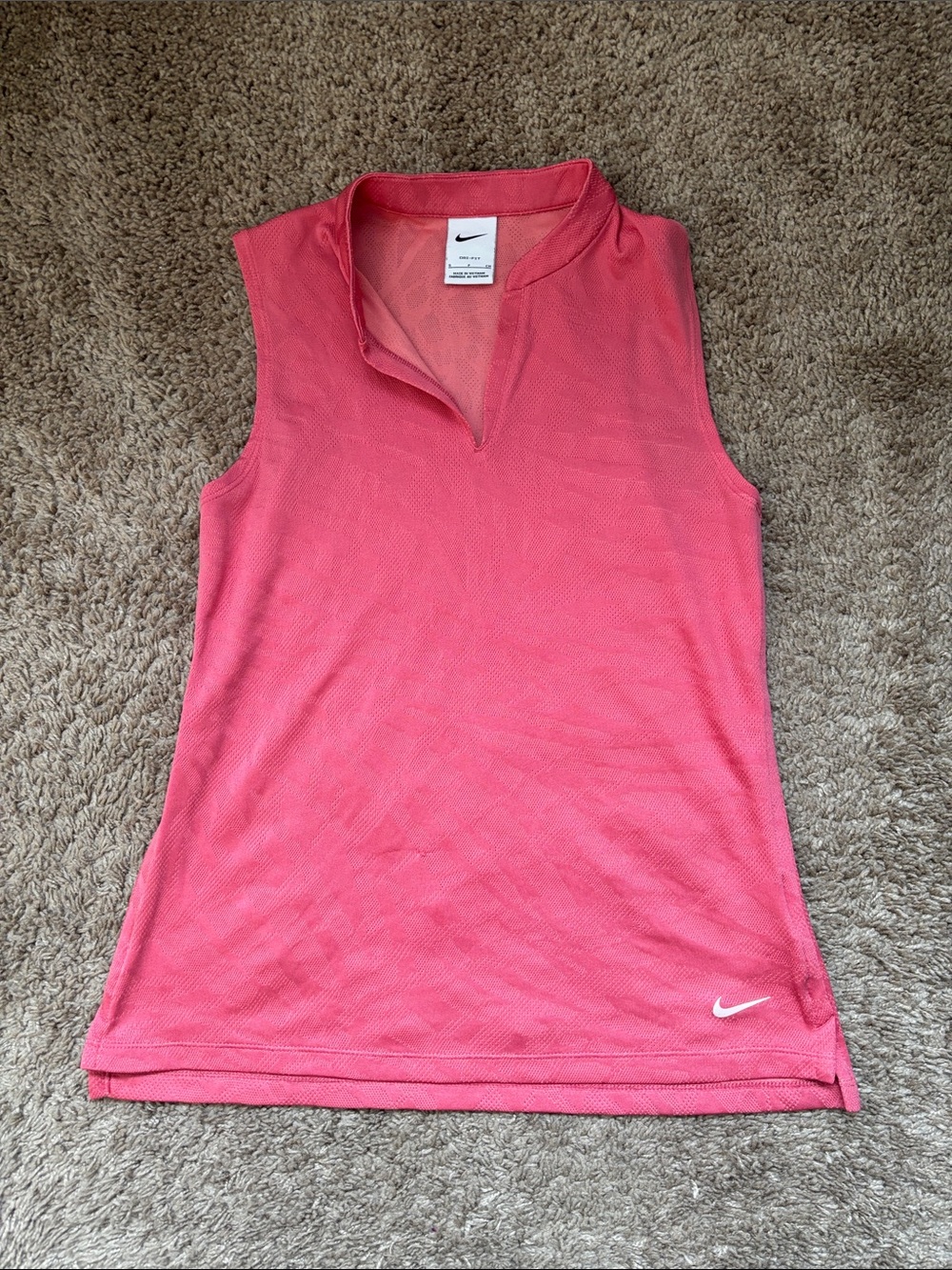Nike Women’s Coral Sleeveless V-Neck Athletic Tank